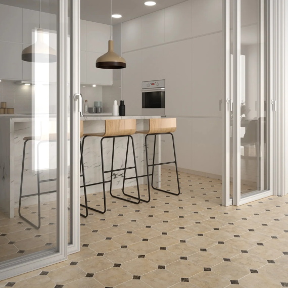 Керамогранит Equipe 21009 Octagon Marmol Beige 20*20