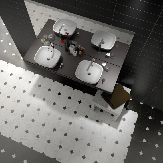 Керамогранит Equipe 21010 Octagon Marmol Blanco 20*20