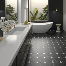 Керамогранит Equipe 21011 Octagon Marmol Negro 20*20