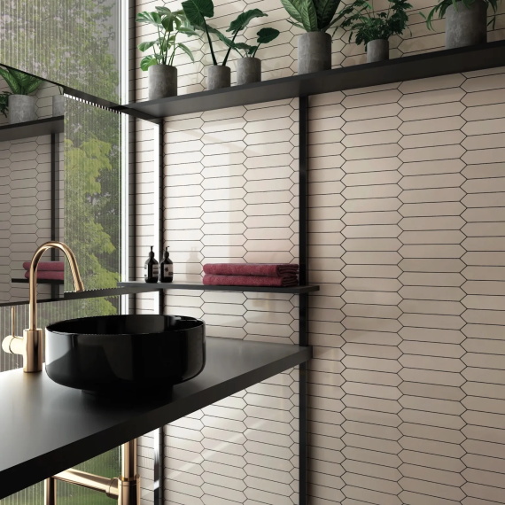 Плитка Equipe 25825 Arrow Gardenia Cream 5x25