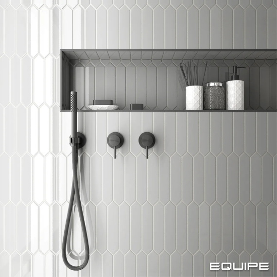 Плитка Equipe 25835 Arrow Pure White 5x25