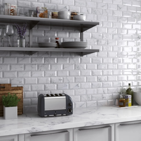 Плитка Equipe 23084 CARRARA Metro Matt 7,5х15