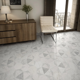 Керамогранит Equipe 23102 Carrara Hexagon Peak 17,5х20