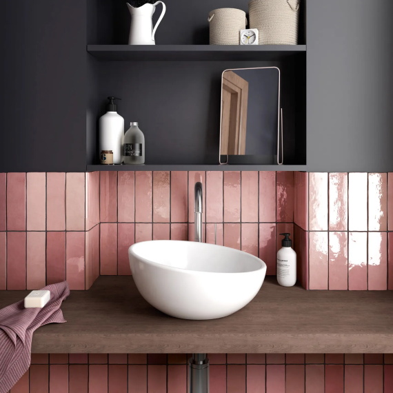 Плитка Equipe 24466 ARTISAN ROSE MALLOW 6,5X20