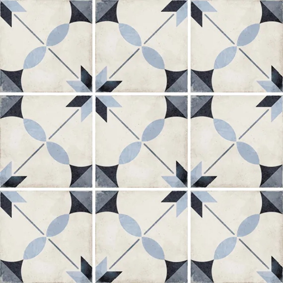 Керамогранит Equipe 24411 ART NOUVEAU ARCADE BLUE 20*20