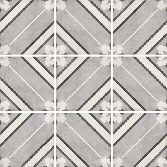 Керамогранит Equipe 24415 ART NOUVEAU INSPIRE GREY 20*20