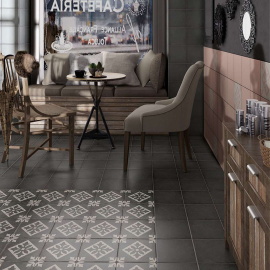 Керамогранит Equipe 24416 ART NOUVEAU PADUA BLACK 20*20