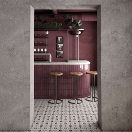 Керамогранит Equipe 24417 ART NOUVEAU KARLSPLATZ GREY 20*20