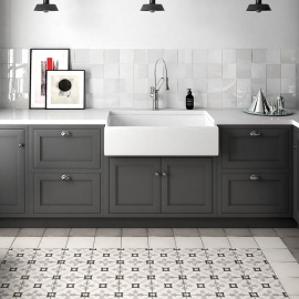 Керамогранит Equipe 24417 ART NOUVEAU KARLSPLATZ GREY 20*20
