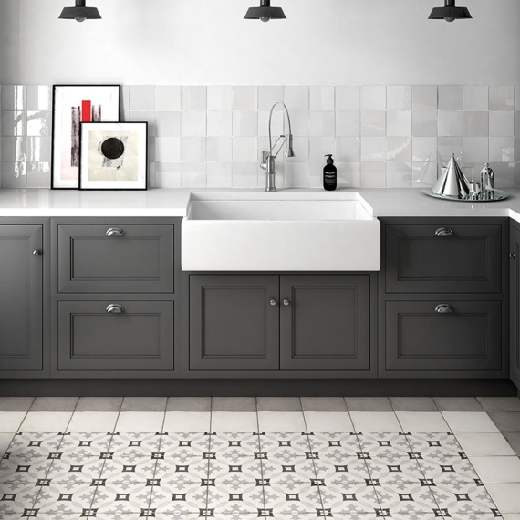 Керамогранит Equipe 24417 ART NOUVEAU KARLSPLATZ GREY 20*20