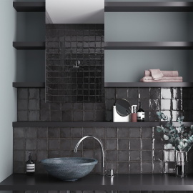 Плитка Equipe ALTEA Black 27606 10x10