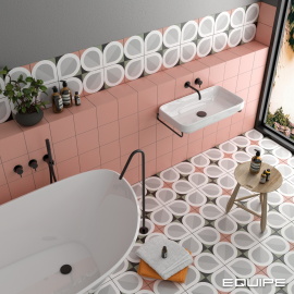 Плитка Equipe BAUHOME Blatt Cold 27692 20x20