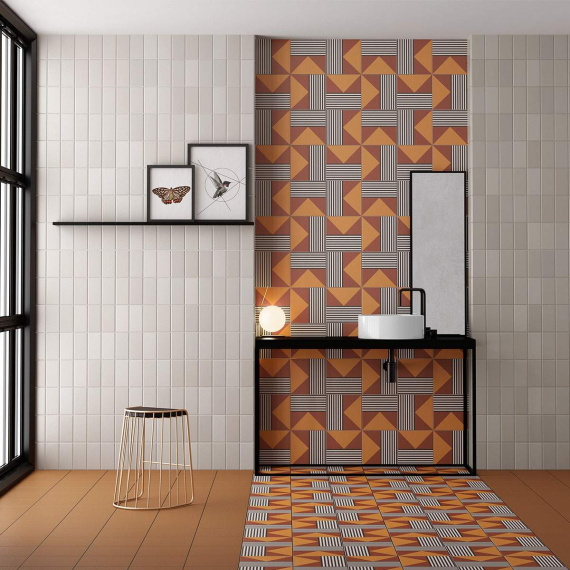Плитка Equipe BAUHOME Strich Warm 27685 20x20