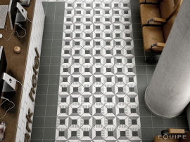 Плитка Equipe CAPRICE DECO Block B&W 22122 20x20
