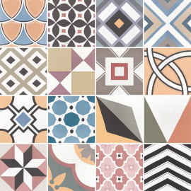 Плитка Equipe CAPRICE DECO Patchwork Colours 22104 20x20