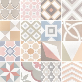 Плитка Equipe CAPRICE DECO Patchwork Pastel 22103 20x20