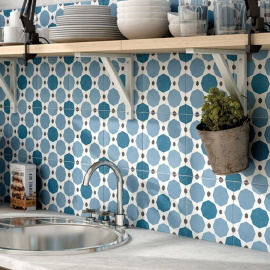 Плитка Equipe CAPRICE DECO Sapphire Colours 22118 20x20