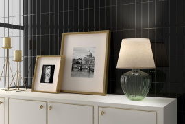 Плитка Equipe COSTA NOVA Black Glossy 28438 5x20