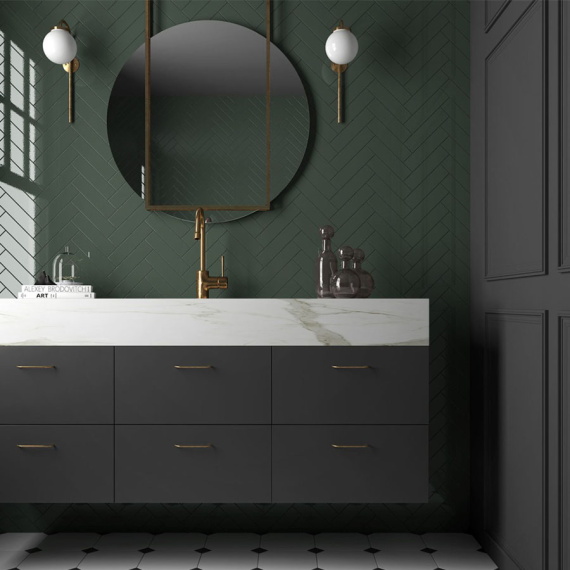 Плитка Equipe COSTA NOVA Laurel Green Glossy 28440 5x20