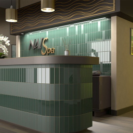 Плитка Equipe COSTA NOVA Laurel Green Glossy 28440 5x20