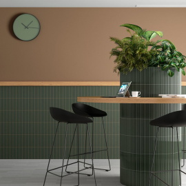 Плитка Equipe COSTA NOVA Onda Laurel Green Glossy 28485 5x20