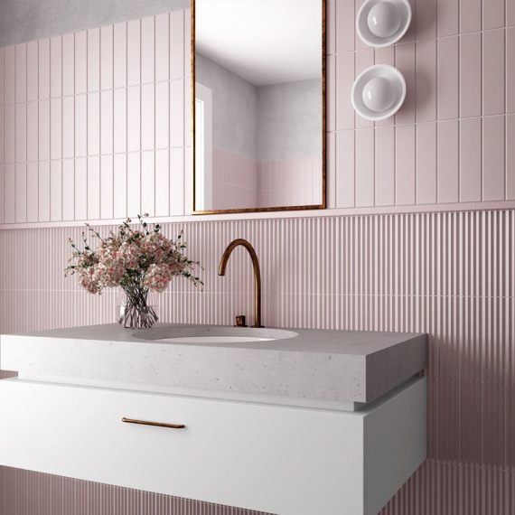Плитка Equipe COSTA NOVA Praia Pink Stony Matt 28516 5x20