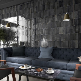 Плитка Equipe HANOI Arco Black Ash 30040 6,5x20
