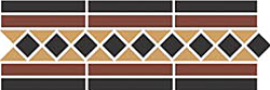 Бордюр Top Cer Border GUILFORD 2 Strip Stand.(Dot14, Tr.1/2 21, Strip 20+14) 42х14,5