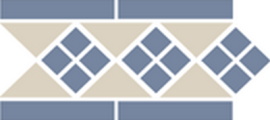 Бордюр Top Cer LISBON with 1 strip (Tr.16, Dots 11, Strips 11) 28х15