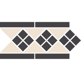 Бордюр Top Cer Border LISBON-1 with 1 strip Stand.(Tr.16, Dots 14, Strips 14) 28,1х15,1