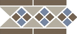 Бордюр Top Cer Border LISBON with 1 strip (Tr.01, Dots 29+11, Strips 29) 28х15