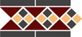 Бордюр Top Cer Border LISBON with 1 strip (Tr.20, Dots 14+21, Strips 14) 28х15