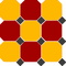 Керамогранит Top Cer 4421/20 OCT14-B Brick Red 20 Ochre Yellow 21 OCTAGON/Black 14 Dots 30x30