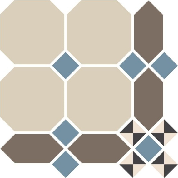 Керамогранит Top Cer PARIS Stand.(Oct.01, Dot 11, Loz.29, Tr.1/4 14+16) 24,7х24,7
