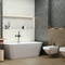 Плитка Delacora Рокстайл темно-серый (Rockstyle Graphite) WT93ROK25R 30x90