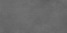 Керамогранит LCM 60120NEV17M Невел Зип темно-серый (Nevel Graphite Zip) матовый карвинг 60x120