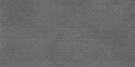 Керамогранит LCM 60120NEV17M Невел Зип темно-серый (Nevel Graphite Zip) матовый карвинг 60x120