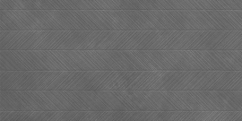 Керамогранит LCM 60120NEV17M Невел Зип темно-серый (Nevel Graphite Zip) матовый карвинг 60x120