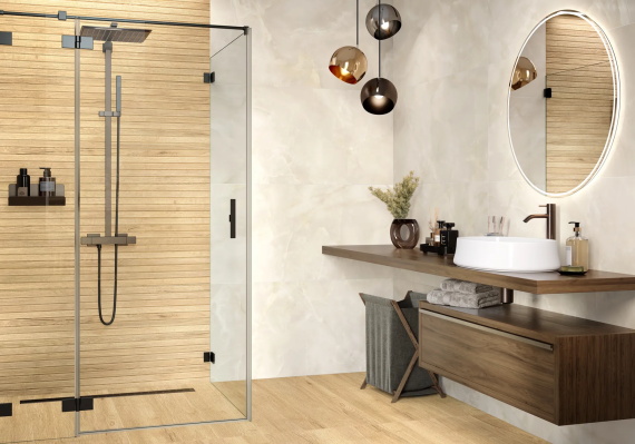 Керамогранит LCM 60120VTO01S Венто кремовый (Vento Crema) сатинированный 60x120