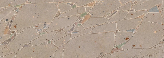Керамическая плитка ELETTO Terrazzo Mocca 709x251 Crystal декор 587572001