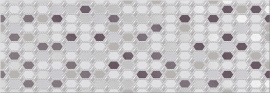 Керамическая плитка ELETTO Malwiya 700х242 декор Grey Geometria ректификат 586942001