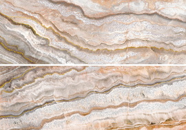 Керамическая плитка ELETTO Gala Ivory 700x484 панно Alabastro ректификат