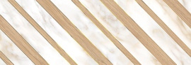 Керамическая плитка ELETTO Calacatta Oro 700x242 декор Chevron ректификат