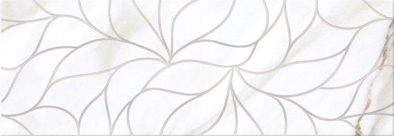 Керамическая плитка ELETTO Calacatta 700х242 декор Light Struttura ректификат