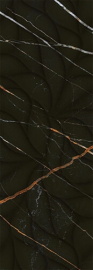Керамическая плитка ELETTO Black & Gold 700x242 Struttura ректификат