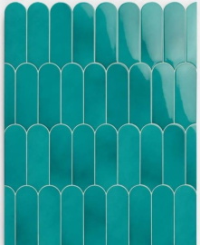 Плитка Natucer Fan Mix Turchese 7.2x19.5