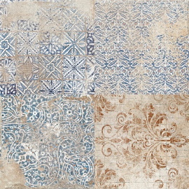 Напольная плитка (керамогранит) Mediterranea, Tabarca decors 45x45 - Mykonos