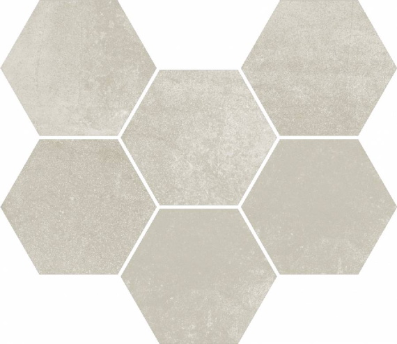 Мозаика ColiseumGres Expo White Mosaico Hexagon 620110000172 25x29