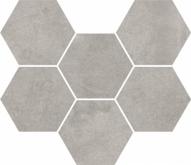 Мозаика ColiseumGres Expo Grey Mosaico Hexagon 620110000173 25x29