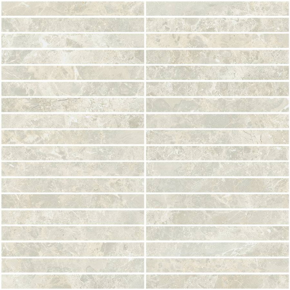 Мозаика ColiseumGres Da Vinci White Mosaico Strip 610110000970 30x30
